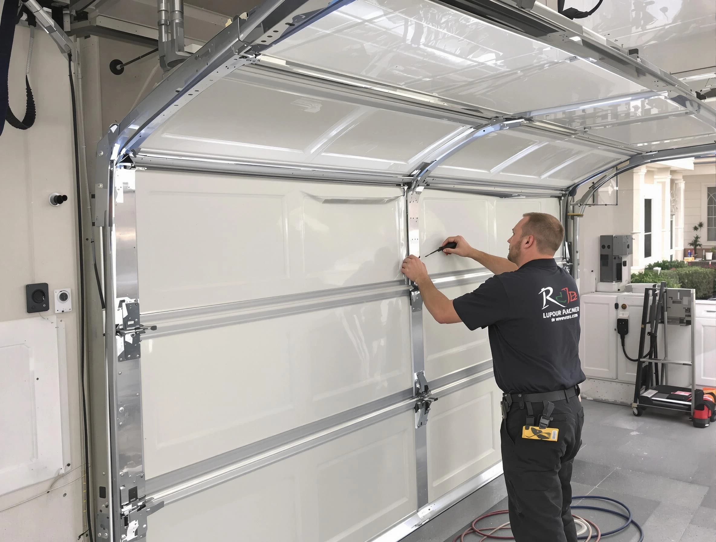 Northbrook Garage Door Repair professional performing panel repair in Northbrook