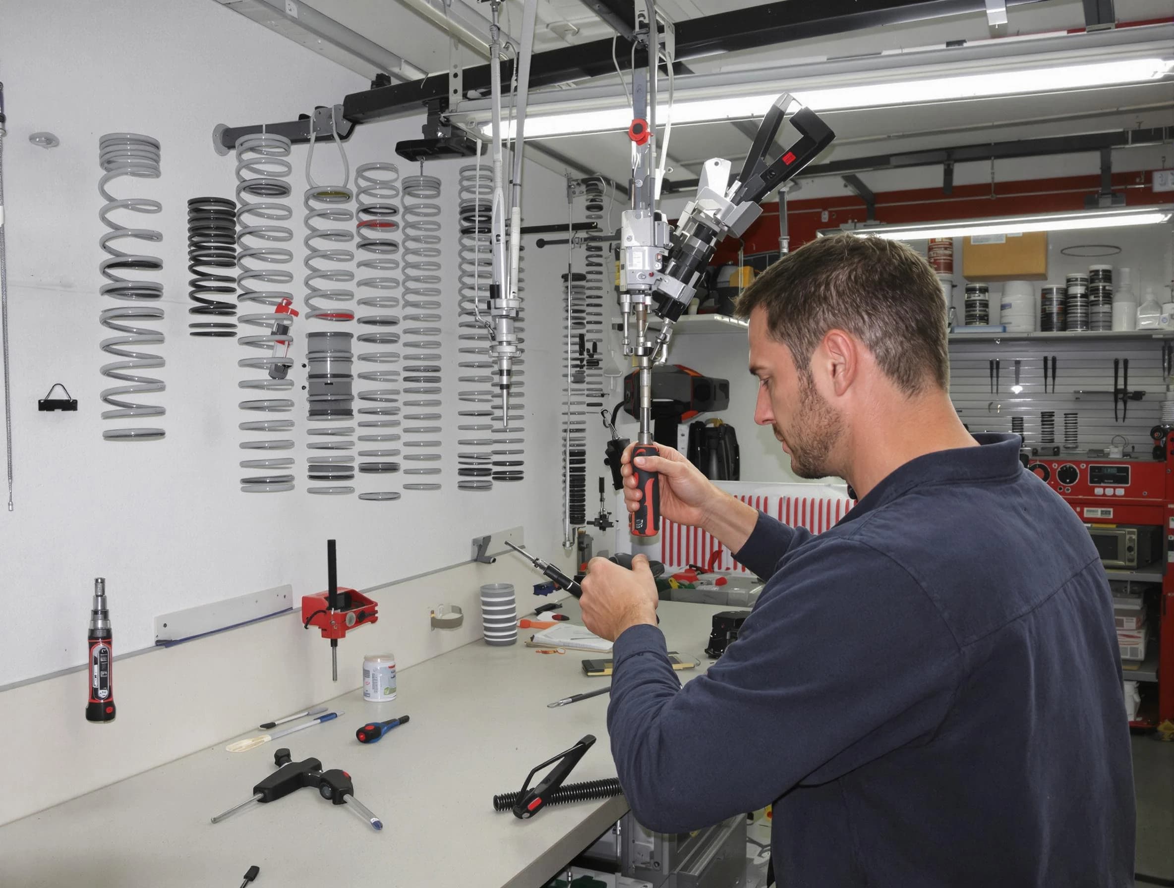 Northbrook Garage Door Repair safety certified technician performing precision spring replacement in Northbrook
