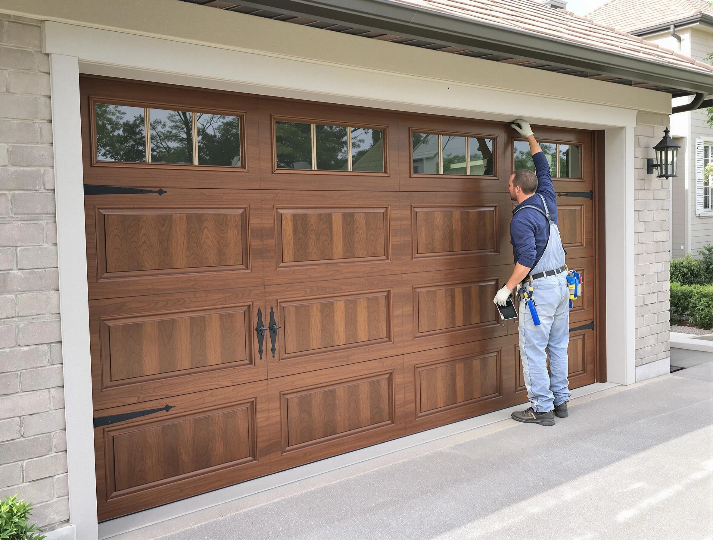 Custom garage door showcase by Northbrook Garage Door Repair in Northbrook