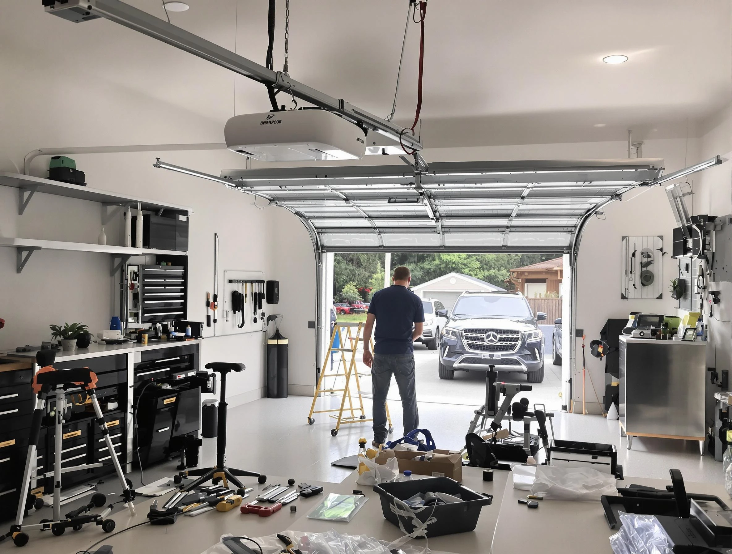 Garage door opener installation by Northbrook Garage Door Repair in Northbrook
