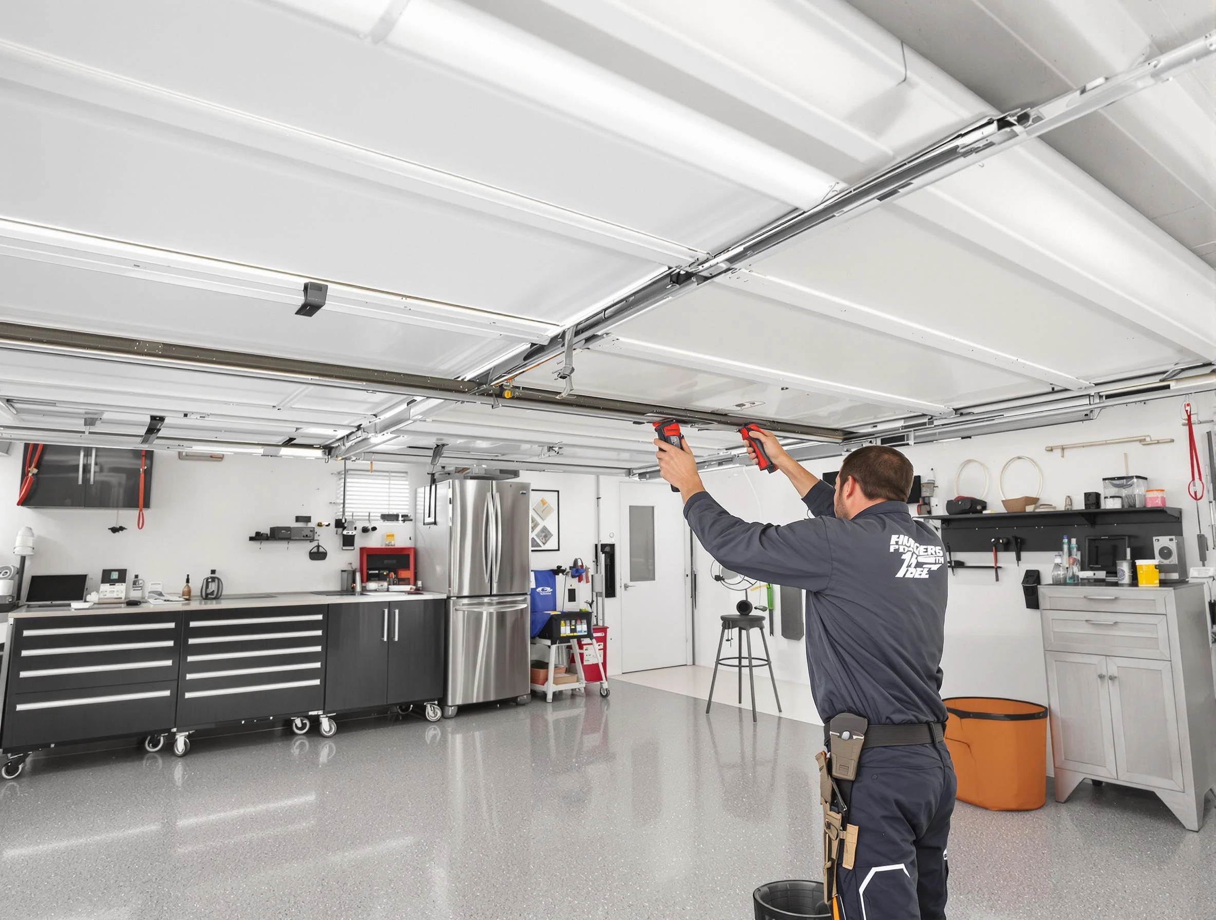 Overhead garage door repair service by Northbrook Garage Door Repair in Northbrook